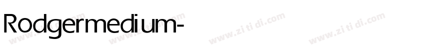 Rodger medium字体转换
